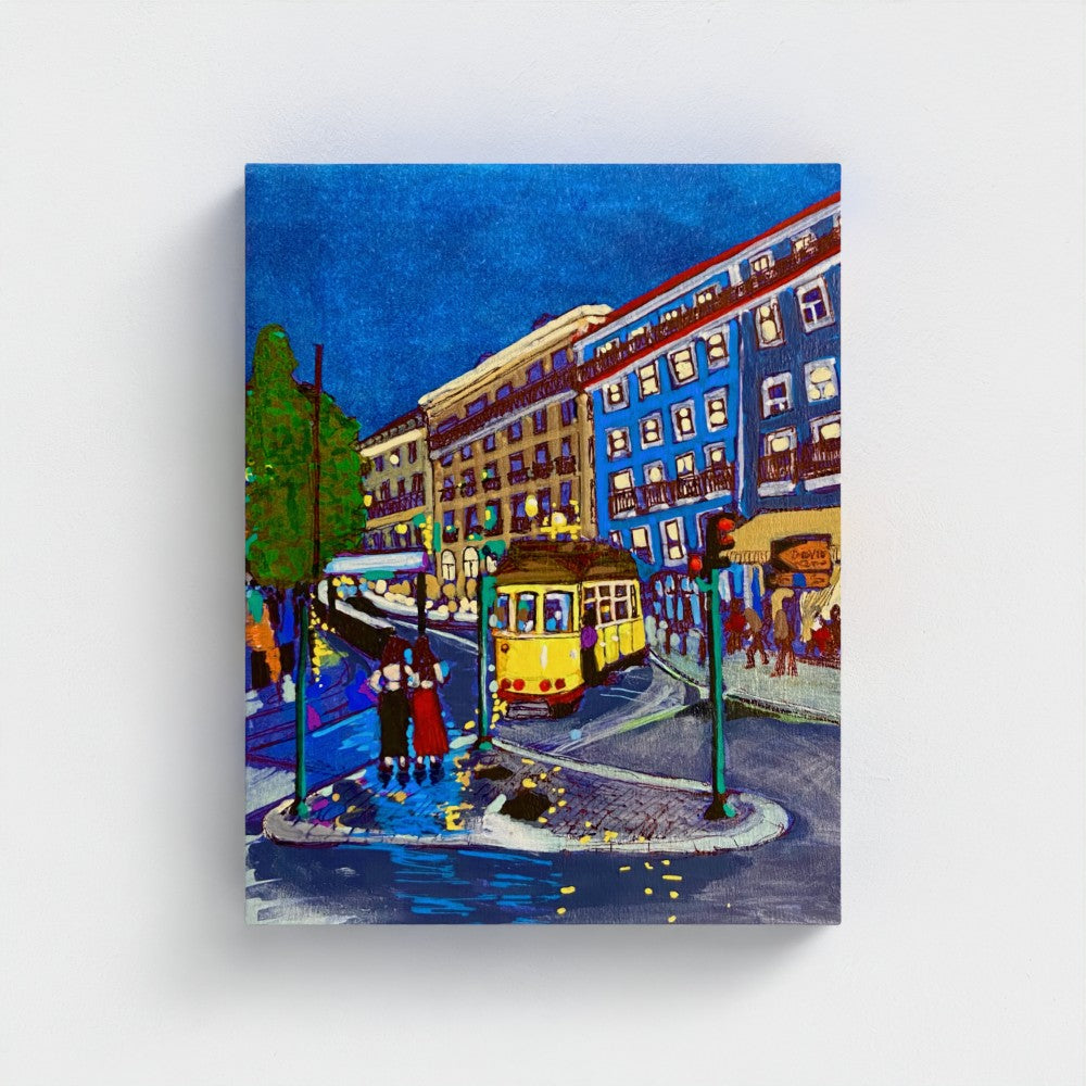 Night in Lisbon Canvas Print