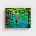 Cropped Lake Day Canvas Print