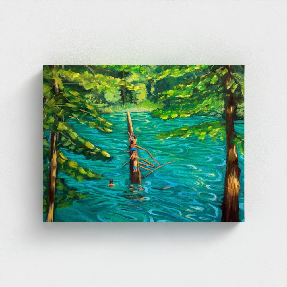 Cropped Lake Day Canvas Print