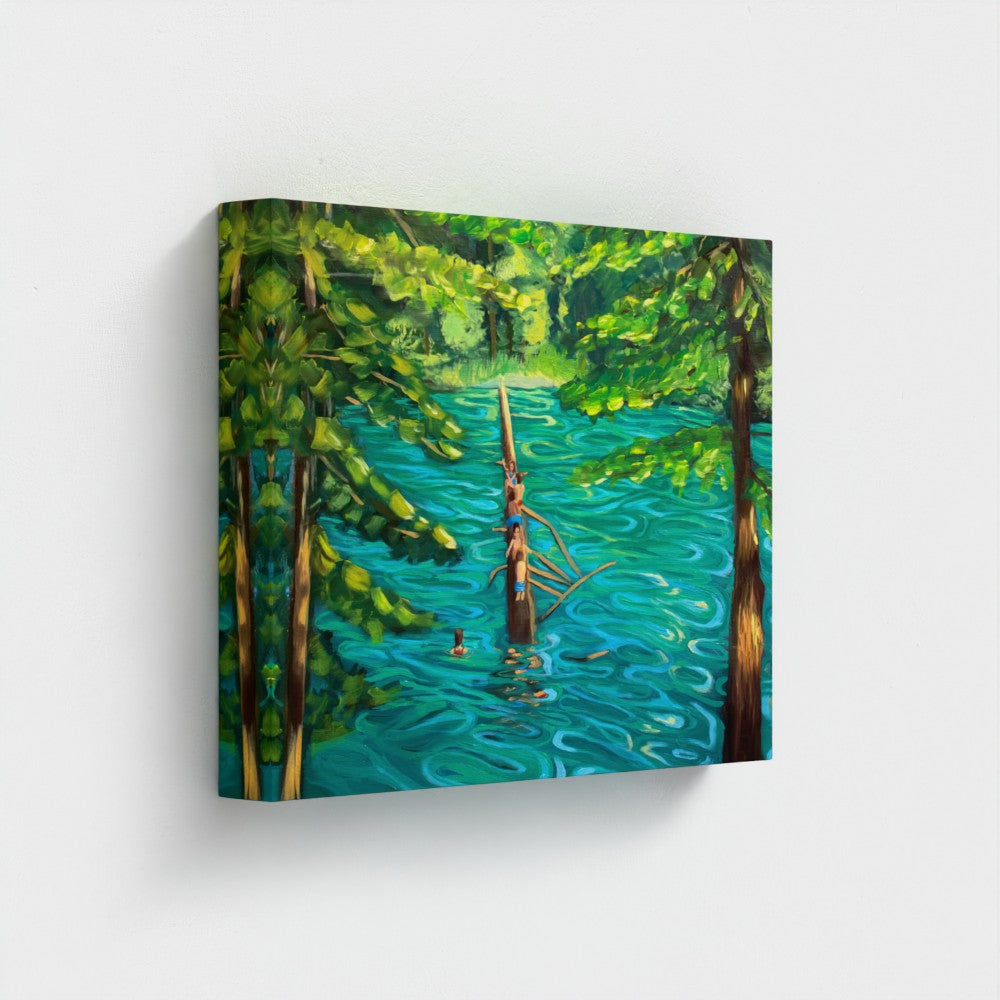 Cropped Lake Day Canvas Print
