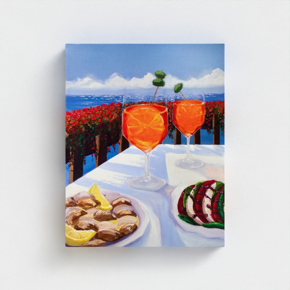 Lunch by the Sea Canvas Print