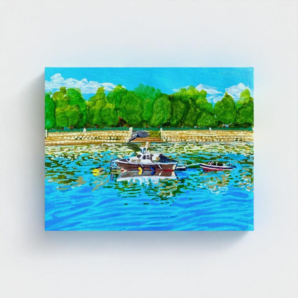 Boat on the Thames Canvas Print
