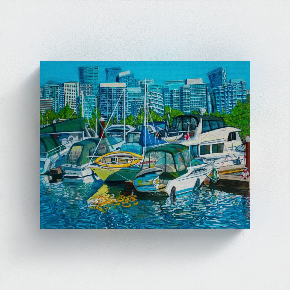 Vancouver Boats Canvas Print