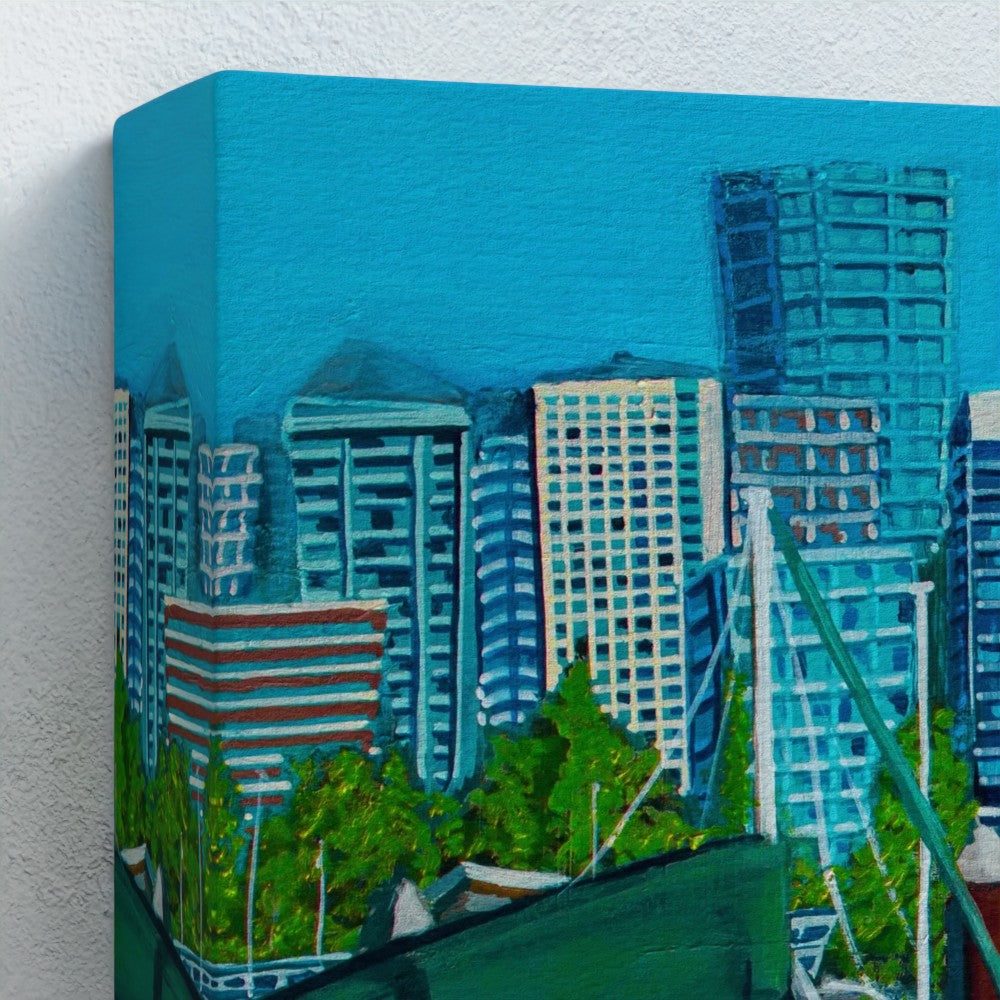 Vancouver Boats Canvas Print